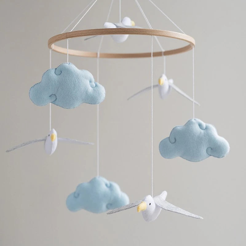 Seagull Baby Crib Mobile Ocean Nurse Decor Seagull Cloud Mobile