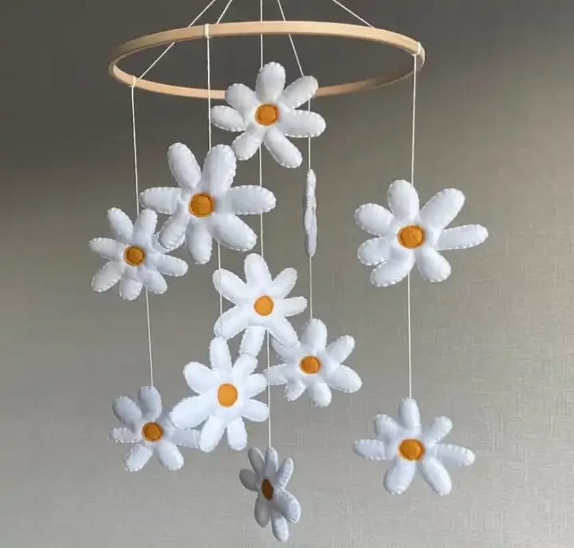 Daisy Baby Mobile Baby Girl Flower Crib Mobile Daisy Nurse Decor